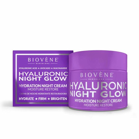 Crème de nuit Biovène Hyaluronic Night Glow 50 ml de Biovène, Hydratants - Réf : S05107220, Prix : 6,47 €, Remise : %