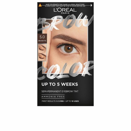 Teinture pour Sourcils L'Oreal Make Up BROW COLOR Nº 5.0 Brunette Semi-permanent 4 Pièces de L'Oreal Make Up, Crayons et maqu...