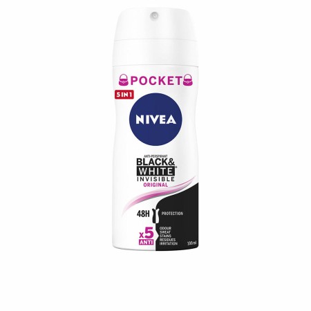 Spray déodorant Nivea BLACK & WHITE 100 ml de Nivea, Déodorants et anti-transpirants - Réf : S05126362, Prix : 3,56 €, Remise...