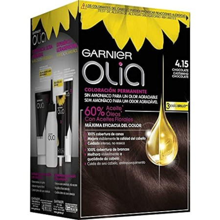 Tinta Sem Amoníaco Olia Garnier 3600541234574 Chocolate de Garnier, Coloração permanente - Ref: S0521920, Preço: 10,20 €, Des...