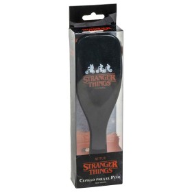 Brosse Démêlante Stranger Things Rouge Noir de Stranger Things, Brosses - Réf : S0738139, Prix : 5,63 €, Remise : %