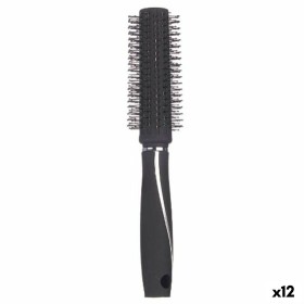 Round Brush Black Silicone Plastic (12 Units) by Berilo, Hairbrushes - Ref: S3631751, Price: 19,34 €, Discount: %