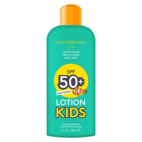 Crema Solare Kids Swim & Play Mediterraneo Sun SPF 50 (200 ml) di Mediterraneo Sun, Filtri solari - Rif: S0545951, Prezzo: 10...