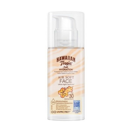 Facial Sun Cream Silk Air Soft Hawaiian Tropic Silk Air Soft Face Spf 30 50 ml Spf 30 by Hawaiian Tropic, Sun filters - Ref: ...