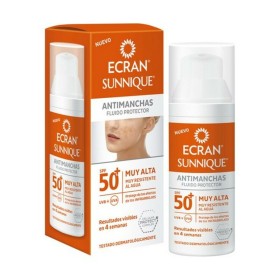 Fluido Solar Antimanchas Sunnique Ecran Spf 50+ de Ecran, Filtros solares - Ref: S0568146, Preço: 13,83 €, Desconto: %