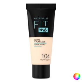 Base de Maquilhagem Fluida Fit Me! Maybelline (30 ml) (30 ml) de Maybelline, Bases - Ref: S0572353, Preço: 8,18 €, Desconto: %