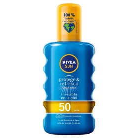 Spray Protetor Solar PROTEGE & REFRESCA Nivea Spf 50 (200 ml) 50 (200 ml) de Nivea, Filtros solares - Ref: S0572786, Preço: 1...