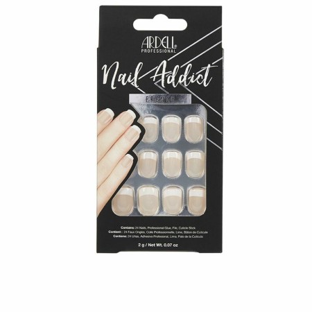 False nails Ardell Nail Addict Classic French (24 pcs) by Ardell, Nail Salon Sets - Ref: S0593832, Price: 6,88 €, Discount: %