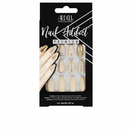 Unhas postiças Ardell Nail Addict Nude Jeweled (24 pcs) de Ardell, Conjuntos de unhas - Ref: S0593835, Preço: 8,46 €, Descont...