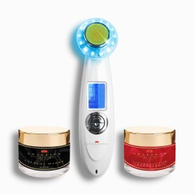 Masseur Facial avec Radiofréquence, Photothérapie et Électrostimulation Drakefor 9902 Blanc 3 Pièces de Drakefor, Appareils d...