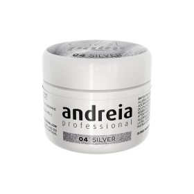 Gel-Nagellack Andreia Gel Paint Silberfarben Nº 04 4 ml von Andreia, Gellack - Ref: S4259442, Preis: 13,99 €, Rabatt: %