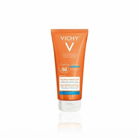 Sun Block Capital Soleil Lait Multi-Protection Vichy Spf 50+ (200 ml) by Vichy, Sun filters - Ref: S4508437, Price: 22,95 €, ...