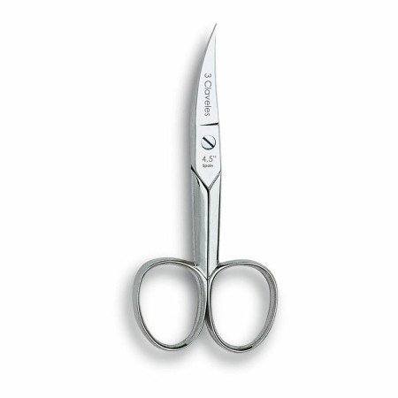 Nail Scissors 3 Claveles Carbon steel Curved 4,5" Curve by 3 Claveles, Nail Scissors - Ref: S7923744, Price: 16,79 €, Discoun...