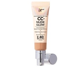 Base de Maquillage Crémeuse It Cosmetics CC+ Nude Glow Medium Tan Spf 40 32 ml de It Cosmetics, Fonds de teint - Réf : S05099...