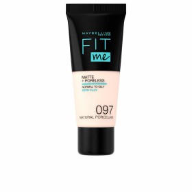 Base per Trucco Fluida Maybelline Fit Me! Nº 97 Natural porcelain 30 ml di Maybelline, Fondotinta - Rif: S05101301, Prezzo: 1...