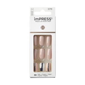 False nails Kiss imPRESS color Cloudy (30 Units) by Kiss, False nails and accessories - Ref: S8316903, Price: 11,71 €, Discou...