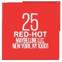 batom com brilho Maybelline SuperStay 25-red-hot de Maybelline, Batom - Ref: S8319093, Preço: 12,98 €, Desconto: %