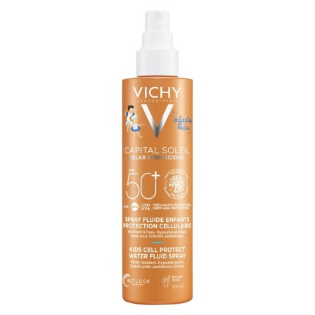 Crème Solaire pour Enfants en Spray Vichy Capital Soleil Spf 50+ 200 ml de Vichy, Filtres solaires - Réf : S8319918, Prix : 2...