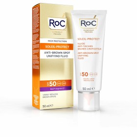 Protetor Solar Roc Tratamento Antimanchas SPF 50 (50 ml) de Roc, Filtros solares - Ref: S05101960, Preço: 18,42 €, Desconto: %