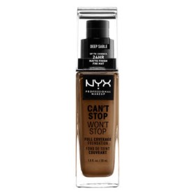 Base Cremosa per il Trucco NYX Can't Stop Won't Stop Deep Sable (30 ml) di NYX, Fondotinta - Rif: S05102223, Prezzo: 16,77 €,...