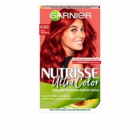 Teinture permanente Garnier Nutrisse Nº 6.60 Rouge intense de Garnier, Coloration permanente - Réf : S05101444, Prix : 7,61 €...