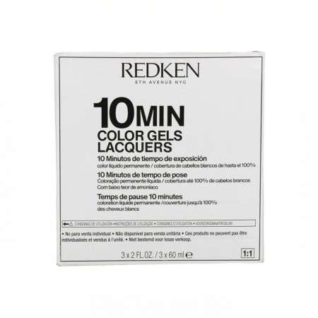 Redensificador capilar com fibras coloridas Redken Color Gel Laquer Min 60 ml 3 uds (3 Unidades) de Redken, Aditivos e enchim...