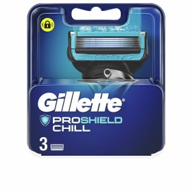 Reposição de Lâminas de Barbear Gillette Fusion Proshield Chill 3 Peças de Gillette, Homem - Ref: S05112541, Preço: 16,88 €, ...