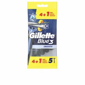 Lâminas de barbear Gillette Blue 3 Descartáveis (5 Unidades) de Gillette, Homem - Ref: S05112553, Preço: 4,59 €, Desconto: %