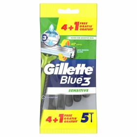 Cuchillas de afeitar Gillette Blue Sensitive 5 Unidades de Gillette, Hombre - Ref: S05112554, Precio: 4,46 €, Descuento: %