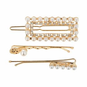 Horquillas de moño Inca Dorado Perlas 3 Piezas de Inca, Clips de pelo - Ref: S05113601, Precio: 5,94 €, Descuento: %