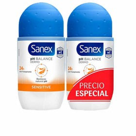 Déodorant Roll-On Sanex Sensitive 2 x 50 ml de Sanex, Déodorants et anti-transpirants - Réf : S05118739, Prix : 5,37 €, Remis...