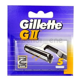 Replacement razorblade GII Gillette Ii (5 pcs) by Gillette, Men - Ref: S0558992, Price: 12,44 €, Discount: %