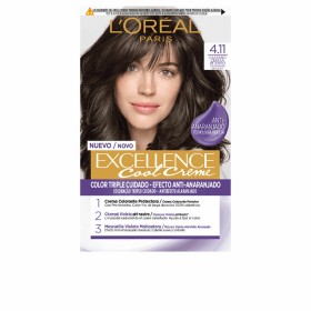 Dauerhafte Creme-Coloration L'Oreal Make Up Excellence Cool Creme 4.11-castaño ceniza intenso von L'Oreal Make Up, Farben - R...