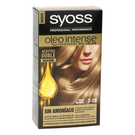 Permanent Dye Syoss Olio Intense Ammonia-free Nº 7,10 Blonde Natural by Syoss, Permanent Colour - Ref: S0585349, Price: 6,21 ...