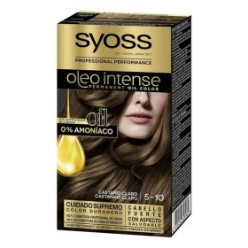 Dauerfärbung Syoss Olio Intense Ohne Ammoniak Nº 5,10 Kastanie hell von Syoss, Farben - Ref: S0585355, Preis: 6,21 €, Rabatt: %