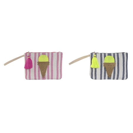 Toilet Bag Home ESPRIT Blue Pink 26 x 2 x 19 cm (2 Units) by Home ESPRIT, Cosmetic Cases - Ref: S3054623, Price: €25.85, Disc...