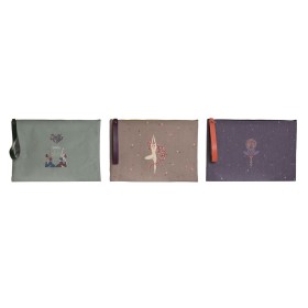 Trousse de toilette DKD Home Decor Marron Vert Bordeaux Toile Yoga 31 x 1 x 21 cm (3 Unités) de DKD Home Decor, Vanity - Réf ...