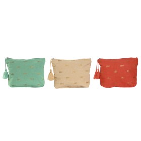 Nécessaire de Viagem Home ESPRIT Verde Bege Coral 25 x 5 x 20 cm (3 Unidades) de Home ESPRIT, Estojo de viagem - Ref: S305708...