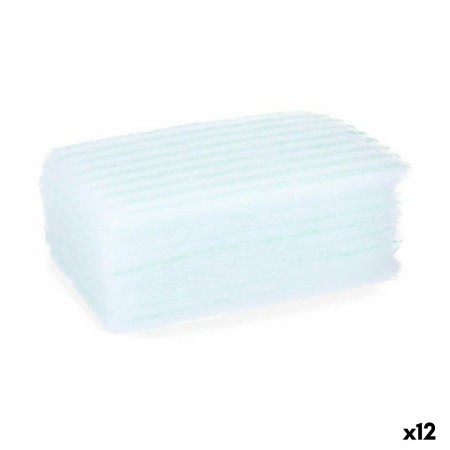 Body Sponge Soap Blue White 19,5 x 12 x 1,5 cm (12 Units) by Berilo, Sponges - Ref: S3622438, Price: 20,36 €, Discount: %