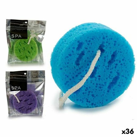 Body Sponge Circular Sponge 18 x 4 x 20 cm (36 Units) by BigBuy Home, Sponges - Ref: S3623252, Price: 45,15 €, Discount: %