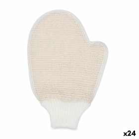 Bath Mitten Adjustable White Beige (24 Units) by Berilo, Exfoliating Mitts & Gloves - Ref: S3629103, Price: 32,81 €, Discount: %