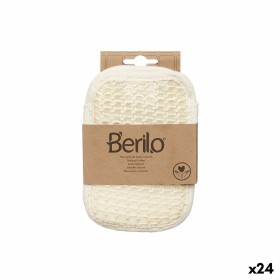 Bath Mitten White Beige (24 Units) by Berilo, Exfoliating Mitts & Gloves - Ref: S3629480, Price: 25,18 €, Discount: %