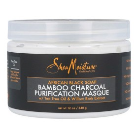 Maschera per Capelli African Black Soap Bamboo Charcoal Shea Moisture (340 g) di Shea Moisture, Balsami ad azione profonda e ...