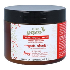 Haarmaske Color Protect Pure Green Green Color (500 ml) von Pure Green, Kuren - Ref: S4245509, Preis: 20,95 €, Rabatt: %