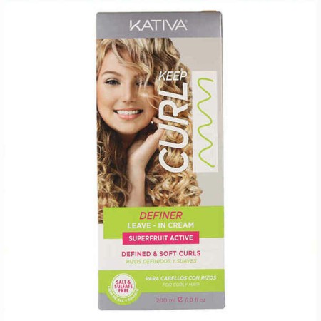 Crème pour Définir les Boucles Keep Curl Definer Leave In Kativa (200 ml) de Kativa, Crèmes, argiles et cires - Réf : S425265...