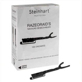 Couteaux Steinhart Razeoraid's Produits à usage unique Noir 100 Unités (100 uds) de Steinhart, Étuis pour rasoirs, lames et r...