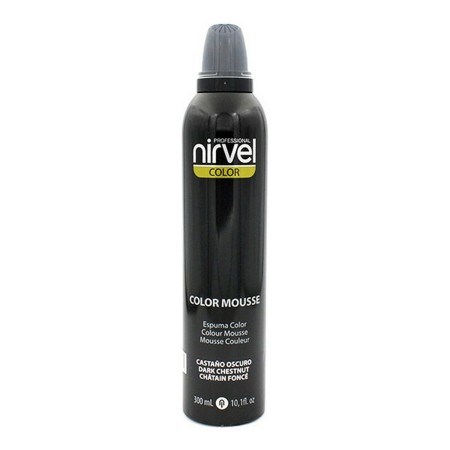 Espuma para Dar Volumen Color Mousse Nirvel Color Mousse Castaño Oscuro (300 ml) de Nirvel, Mousses y espumas - Ref: S4253402...