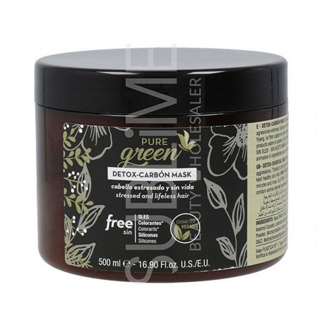 Masque pour cheveux Pure Green Detox Carbon (500 ml) de Pure Green, Soins et masques - Réf : S4257703, Prix : 25,13 €, Remise...