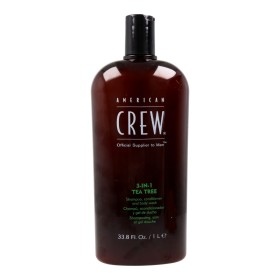 Gel, Champô e Condicionador 3 em 1 American Crew Tea Tree 1 L de American Crew, Champô, condicionador e gel 3 em 1 - Ref: S42...