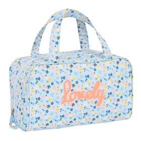 Nécessaire Escolar Moos Lovely Azul Claro (31 x 14 x 19 cm) de Moos, Estojo de viagem - Ref: S4306276, Preço: 10,39 €, Descon...